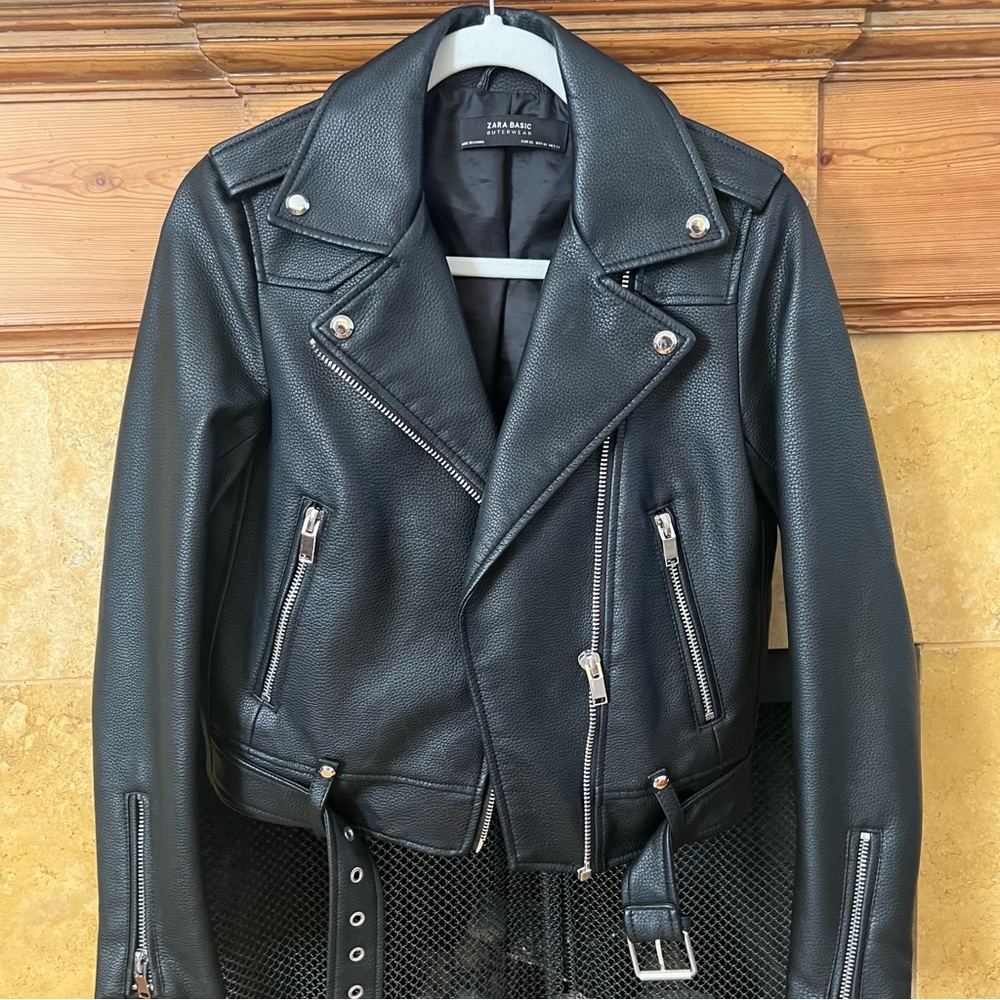 Zara leather jacket